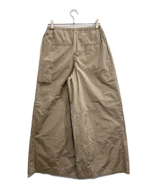 ebure（エブール）ebure (エブール) ナチュラルドライタフタカーゴライクパンツ ブラウン サイズ:38の古着・服飾アイテム