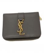 Saint Laurent Parisサンローランパリ）の古着「2つ折り財布」｜グレー