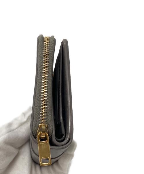 Saint Laurent Paris（サンローランパリ）Saint Laurent Paris (サンローランパリ) 2つ折り財布 グレーの古着・服飾アイテム