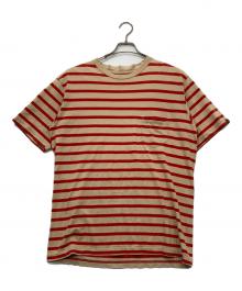 stussy（ステューシー）の古着「ボーダーTシャツ」｜ベージュ
