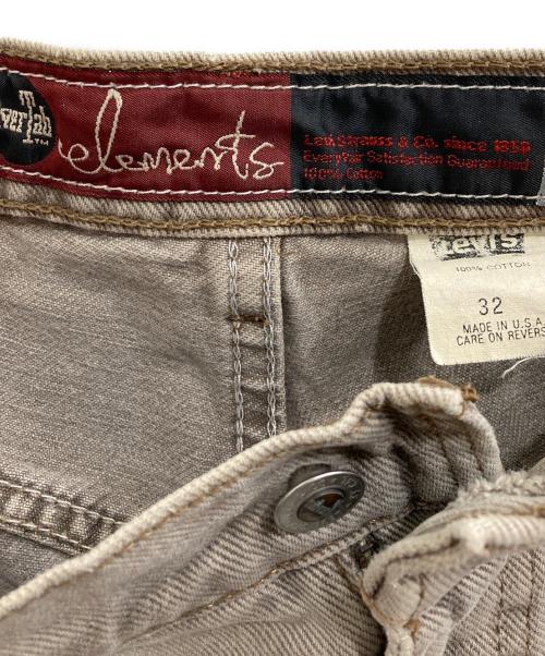 LEVI'S SILVERTAB（リーバイス）LEVI'S silvertab (リーバイス シルバータブ) デニム ハーフパンツ ベージュ サイズ:32の古着・服飾アイテム