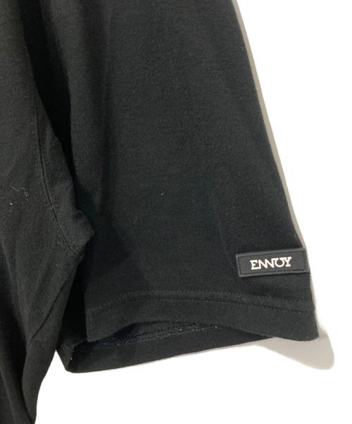 ENNOY（エンノイ）ENNOY (エンノイ) ラバーロゴTシャツ ブラック サイズ:XLの古着・服飾アイテム