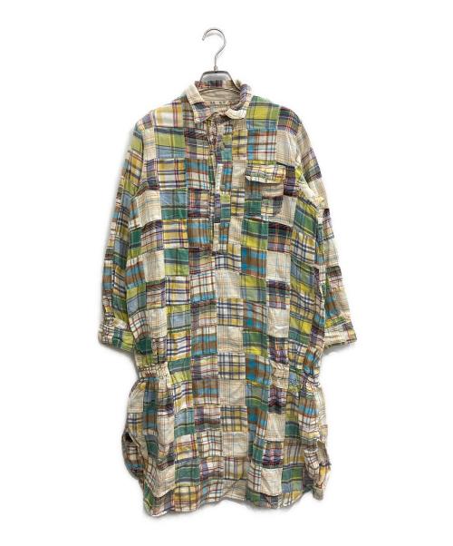 KAPITAL（キャピタル）KAPITAL (キャピタル) パッチワークチェックワンピース アイボリー サイズ:1の古着・服飾アイテム