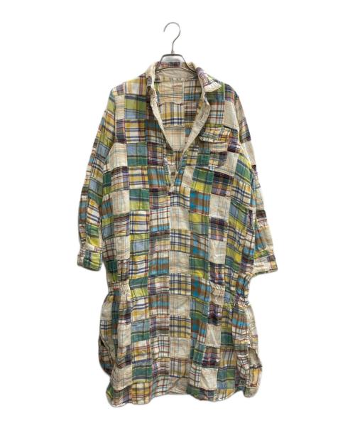 KAPITAL（キャピタル）KAPITAL (キャピタル) パッチワークチェックワンピース アイボリー サイズ:1の古着・服飾アイテム