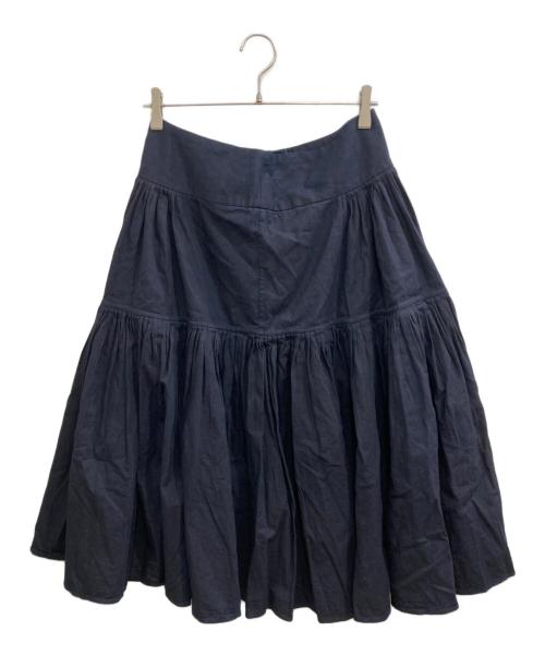 45R（フォーティファイブ・アール）45R (フォーティファイブ・アール) コットンギャザースカート インディゴ サイズ:3の古着・服飾アイテム