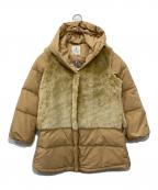 LANVIN en Bleuランバンオンブルー）の古着「ファー切替ダウンコート」｜ベージュ
