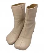 MM6 Maison Margielaエムエムシックスメゾンマルジェラ）の古着「アナトミックブーツ/アンクルブーツ」｜ベージュ