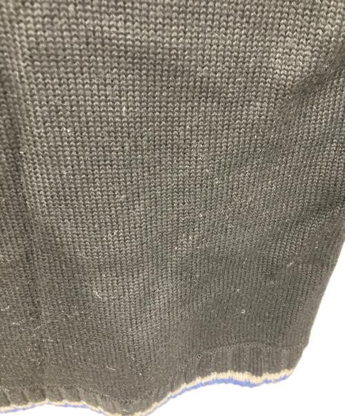 BURBERRY BLACK LABEL（バーバリーブラックレーベル）BURBERRY BLACK LABEL (バーバリーブラックレーベル) ノバチェックジップアップセーター ブラック サイズ:3の古着・服飾アイテム