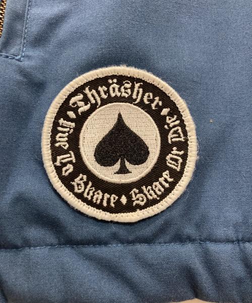 SUPREME（シュプリーム）SUPREME (シュプリーム) THRASHER (スラッシャー) Poplin Crew Jacket/ポプリンクルージャケット ブルー サイズ:Lの古着・服飾アイテム