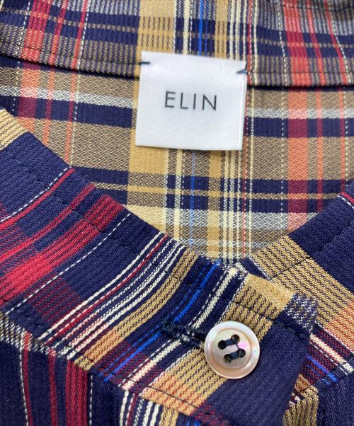 ELIN（エリン）ELIN (エリン) パフスリーブシャツドレス ブラウン サイズ:36の古着・服飾アイテム