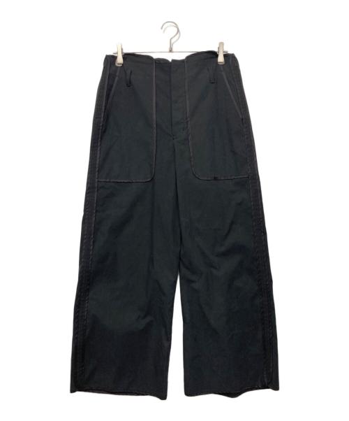 im here（アイムヒアー）im here (アイムヒアー) インサイドアウトワイドパンツ ブラック サイズ:Sの古着・服飾アイテム