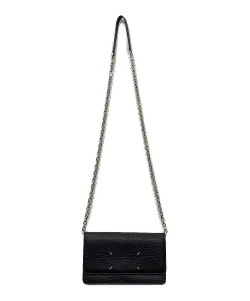Maison Margiela（メゾンマルジェラ）Maison Margiela (メゾンマルジェラ) グレインレザー チェーン ロングウォレット ブラック サイズ:-の古着・服飾アイテム