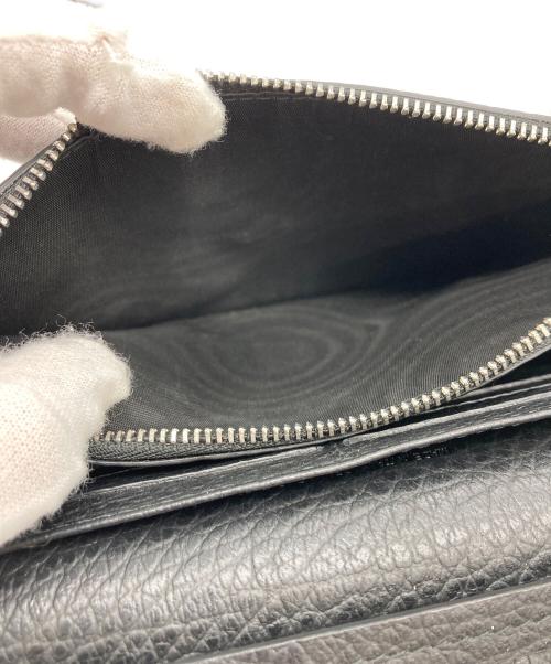 Maison Margiela（メゾンマルジェラ）Maison Margiela (メゾンマルジェラ) グレインレザー チェーン ロングウォレット ブラック サイズ:-の古着・服飾アイテム