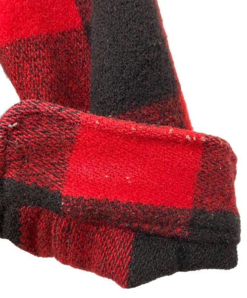 WOOLRICH（ウールリッチ）WOOLRICH (ウールリッチ) ブロックチェックウールジャケット レッド×ブラック サイズ:-の古着・服飾アイテム
