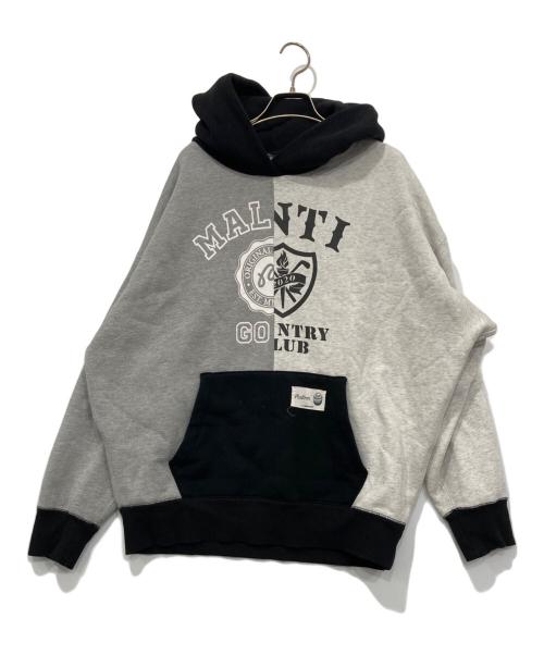 ANTi COUNTRY CLUB TOKYO（アンチカントリークラブトウキョウ）ANTi COUNTRY CLUB TOKYO (アンチカントリークラブトウキョウ) MALBON (マルボン) コラボパーカー グレー サイズ:XLの古着・服飾アイテム