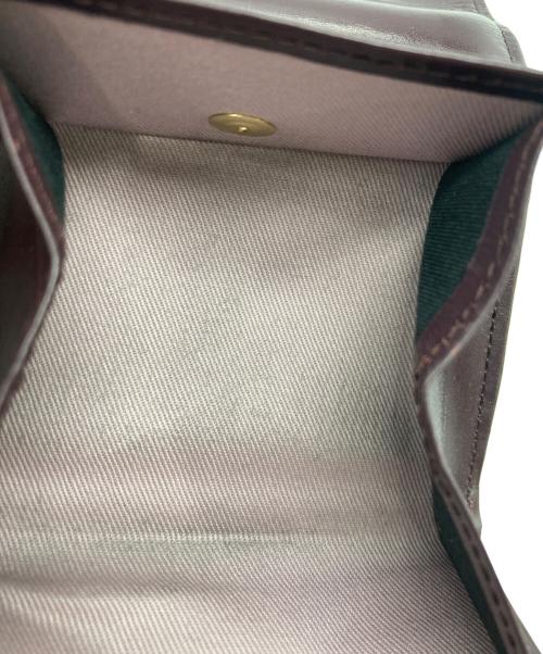 PAUL SMITH（ポールスミス）PAUL SMITH (ポールスミス) マーケトリーストライプラビット コンパクト3つ折り財布 レッドの古着・服飾アイテム