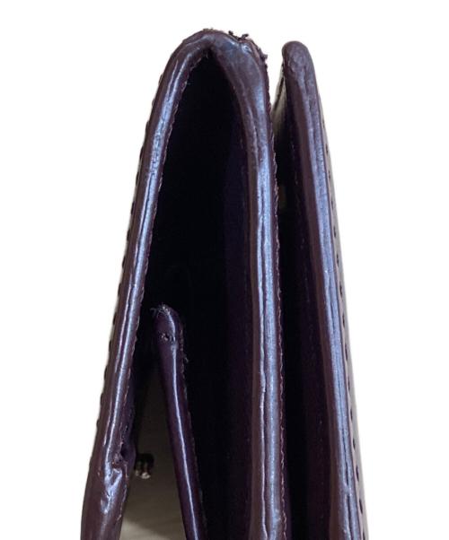 PAUL SMITH（ポールスミス）PAUL SMITH (ポールスミス) マーケトリーストライプラビット コンパクト3つ折り財布 レッドの古着・服飾アイテム