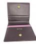 中古・古着 PAUL SMITH (ポールスミス) マーケトリーストライプラビット コンパクト3つ折り財布 レッド：7000円
