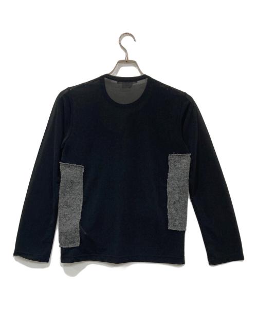 COMME des GARCONS（コムデギャルソン）COMME des GARCONS (コムデギャルソン) シアーニットカットソー ブラック サイズ:Sの古着・服飾アイテム