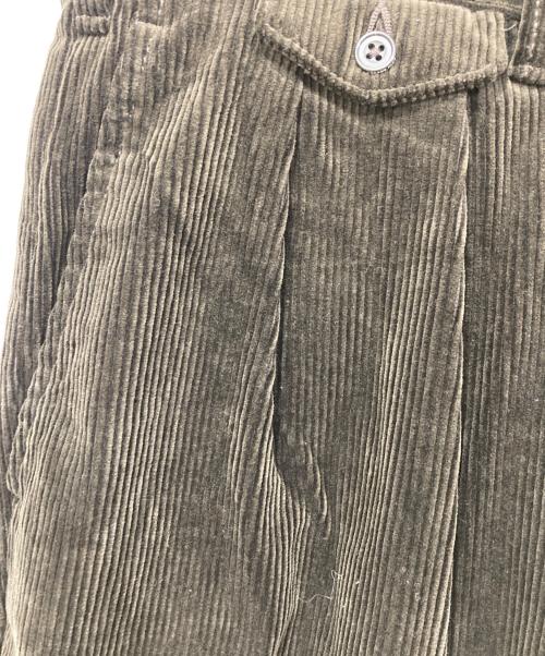 BEAMS PLUS（ビームスプラス）BEAMS PLUS (ビームスプラス) 2Pleats Corduroy pants ブラウン サイズ:Lの古着・服飾アイテム