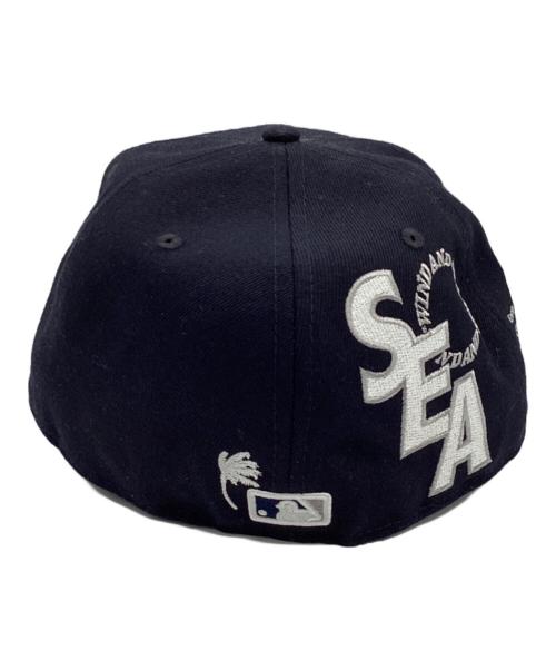 New Era（ニューエラ）New Era (ニューエラ) WIND AND SEA (ウィンダンシー) コラボキャップ ネイビー サイズ:7　1/2の古着・服飾アイテム