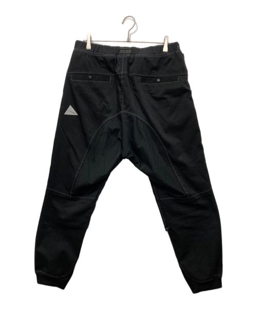 and wander（アンドワンダー）and wander (アンドワンダー) ツイルクライミングサルエルパンツ ブラック サイズ:4の古着・服飾アイテム