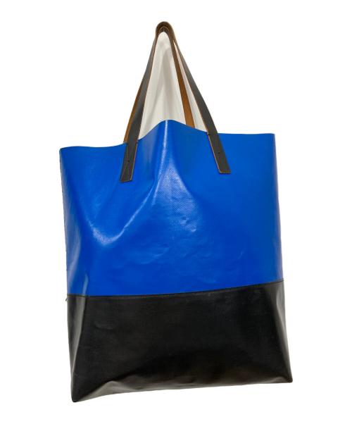 MARNI（マルニ）MARNI (マルニ) トートバッグ/TRIBECAショッピングバッグ ブルーの古着・服飾アイテム
