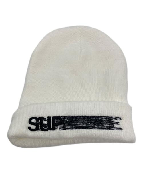 SUPREME（シュプリーム）Supreme (シュプリーム) Motion Logo Beanie ホワイトの古着・服飾アイテム