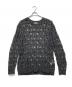TAAKK（ターク）の古着「PERFORATED KNIT PULLOVER/メッシュ プルオーバー ニット 」｜グレー
