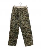 EVISUエヴィス）の古着「カモメペイント タイガーカモパンツ」｜オリーブ