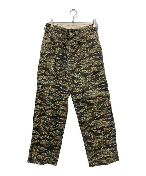 EVISU（エヴィス）EVISU (エヴィス) カモメペイント タイガーカモパンツ オリーブ サイズ:30の古着・服飾アイテム