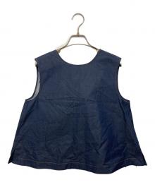 TOMORROW LAND collection（トゥモローランドコレクション）の古着「25SS コットンシルクデニム バックリボンブラウス」