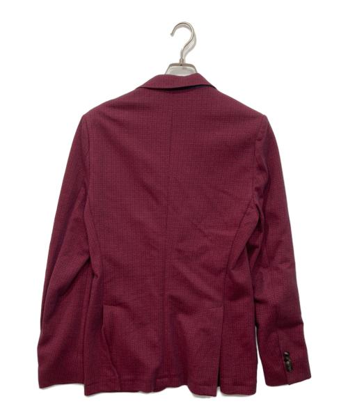 ETRO（エトロ）ETRO (エトロ) 総柄 テーラードジャケット ボルドー サイズ:48の古着・服飾アイテム