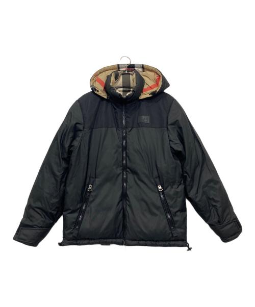 BURBERRY LONDON（バーバリーロンドン）BURBERRY LONDON (バーバリーロンドン) リバーシブルダウンジャケット ブラック サイズ:XSの古着・服飾アイテム