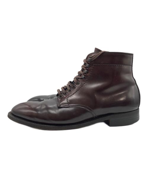 Alden（オールデン）Alden (オールデン) UNITED ARROWS (ユナイテッドアローズ) プレーントゥブーツ バーガンディー サイズ:8Dの古着・服飾アイテム