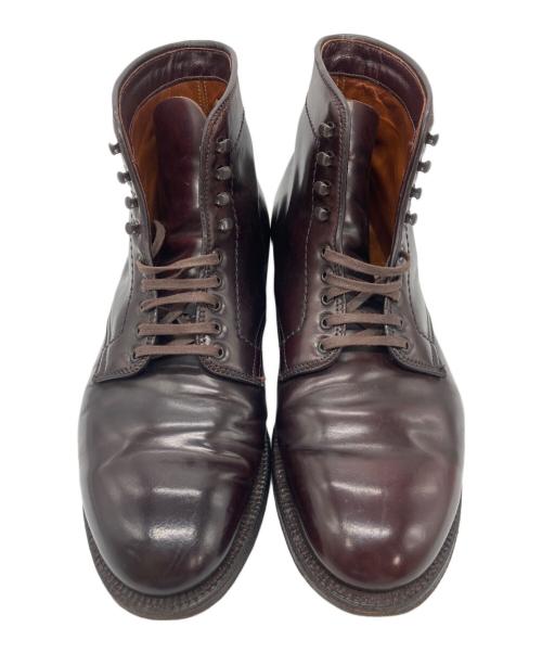 Alden（オールデン）Alden (オールデン) UNITED ARROWS (ユナイテッドアローズ) プレーントゥブーツ バーガンディー サイズ:8Dの古着・服飾アイテム