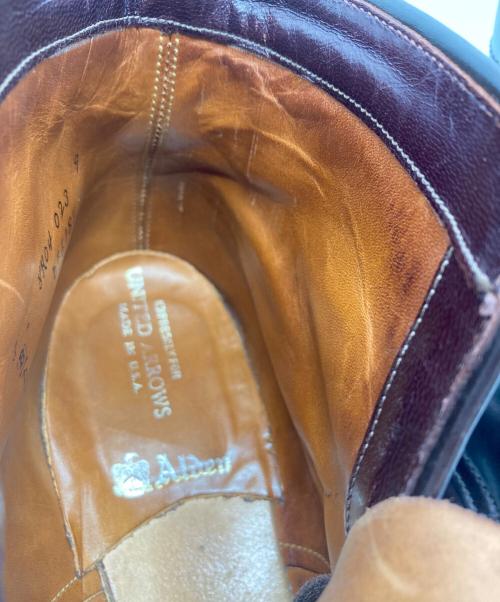 Alden（オールデン）Alden (オールデン) UNITED ARROWS (ユナイテッドアローズ) プレーントゥブーツ バーガンディー サイズ:8Dの古着・服飾アイテム