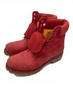 Timberlandティンバーランド）の古着「6inch Premium Boots RED NUBUCK/6インチ プレミアムブーツ」｜レッド