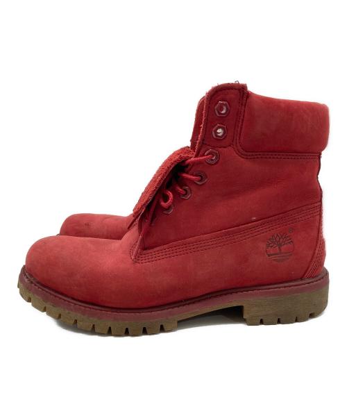 Timberland（ティンバーランド）Timberland (ティンバーランド) 6inch Premium Boots RED NUBUCK/6インチ プレミアムブーツ レッド サイズ:8Wの古着・服飾アイテム