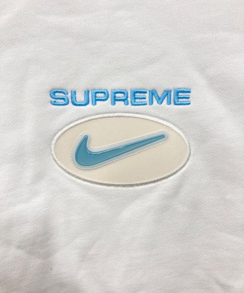 NIKE（ナイキ）NIKE (ナイキ) Supreme (シュプリーム) jewel crewneck コラボスウェット ホワイト サイズ:Sの古着・服飾アイテム