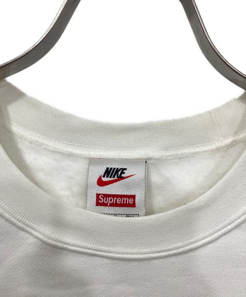 NIKE（ナイキ）NIKE (ナイキ) Supreme (シュプリーム) jewel crewneck コラボスウェット ホワイト サイズ:Sの古着・服飾アイテム