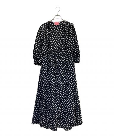 未使用級✨ケイトスペード　ワンピース　 カシュクールドット　大きいサイズ4 中古・古着通販】Kate Spade (ケイトスペード) ミモレカシュクール