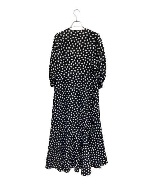 Kate Spade（ケイトスペード）Kate Spade (ケイトスペード) ミモレカシュクールワンピース ブラック サイズ:4の古着・服飾アイテム