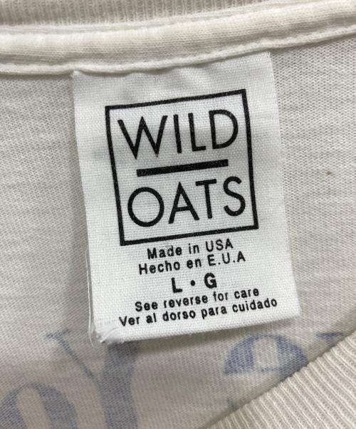 WILD OATS（ワイルド オーツ）WILD OATS (ワイルド オーツ) プリントTシャツ ホワイト サイズ:Lの古着・服飾アイテム