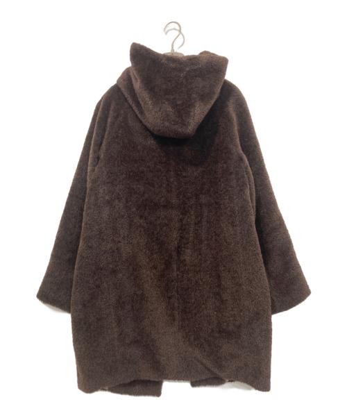Max Mara Studio（マックスマーラ ストゥディオ）Max Mara Studio (マックスマーラ ストゥディオ) フーデッドコート ブラウン サイズ:36の古着・服飾アイテム