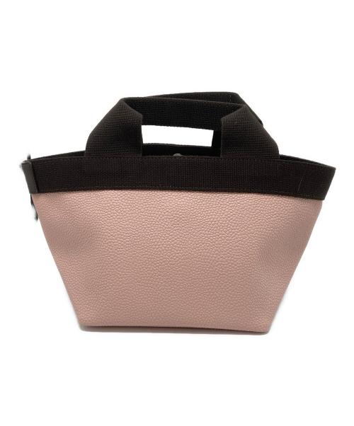 Herve Chapelier（エルベシャプリエ）Herve Chapelier (エルベシャプリエ) 701GP  リュクス舟型トートS ピンク×ブラウンの古着・服飾アイテム