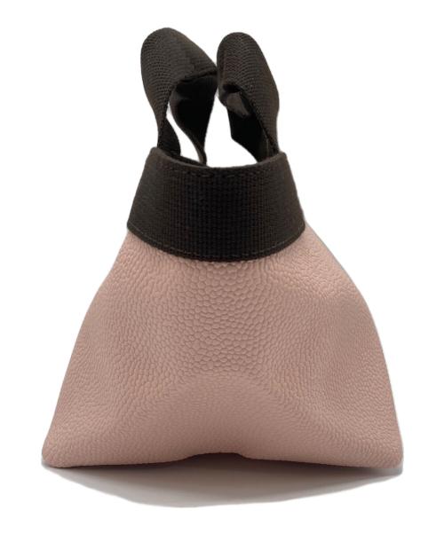 Herve Chapelier（エルベシャプリエ）Herve Chapelier (エルベシャプリエ) 701GP  リュクス舟型トートS ピンク×ブラウンの古着・服飾アイテム