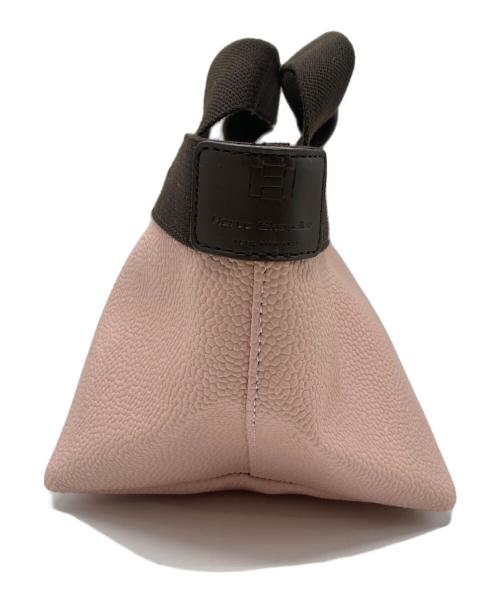 Herve Chapelier（エルベシャプリエ）Herve Chapelier (エルベシャプリエ) 701GP  リュクス舟型トートS ピンク×ブラウンの古着・服飾アイテム