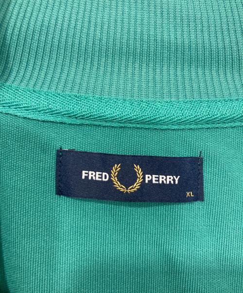 FRED PERRY（フレッドペリー）FRED PERRY (フレッドペリー) Taped Track Jacket/ロゴラインテープ トラックジャケット グリーン サイズ:XLの古着・服飾アイテム
