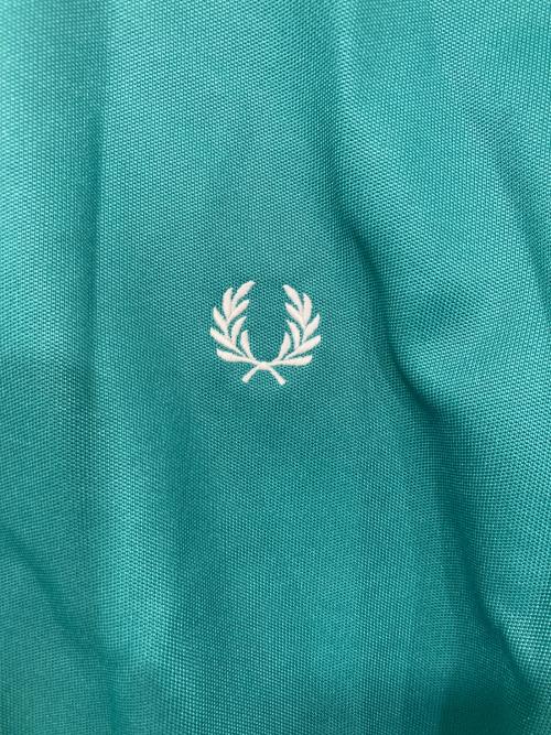 FRED PERRY（フレッドペリー）FRED PERRY (フレッドペリー) Taped Track Jacket/ロゴラインテープ トラックジャケット グリーン サイズ:XLの古着・服飾アイテム